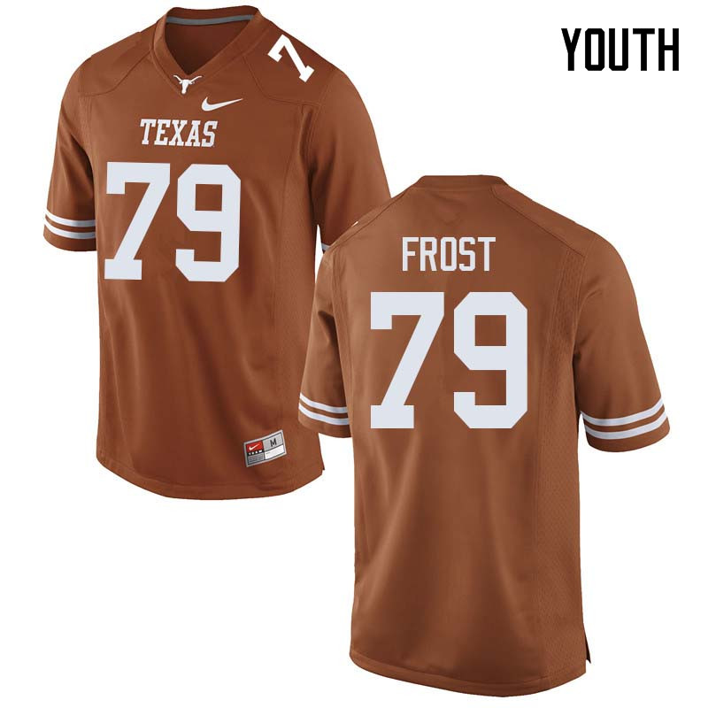 Youth #79 Matt Frost Texas Longhorns College Football Jerseys Sale-Orange